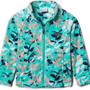 Columbia Girls Baby toddler Benton Springs fleece zip up jacket Ii Printed 18-24